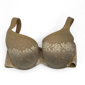 Soma tan lined bra with lace detailing Size 32D